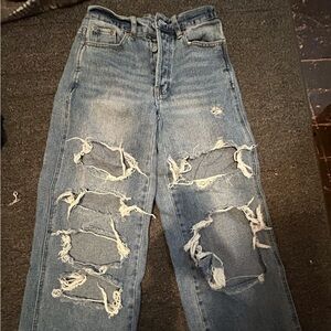 PacSun Light Blue Distressed Jeans